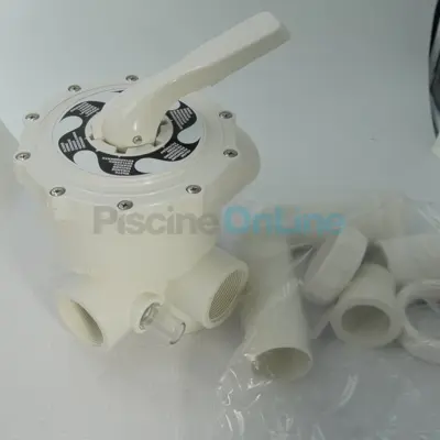 Vanne side 2'' Ø63 + coude + raccords liaisons pour Filtre Jupiter/Florida (nouveau modèle) / Saturne (ancien modèle) (15387)