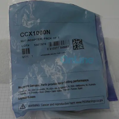 Ecrous d'adaptation (x2) support manomètre pour filtres Diatomée / Cartouche Hayward (CCX1000N)