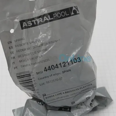 Ressort pour vanne 1''1/2 ASTRAL + joint + rondelles (nouveau modèle) (4404121103)