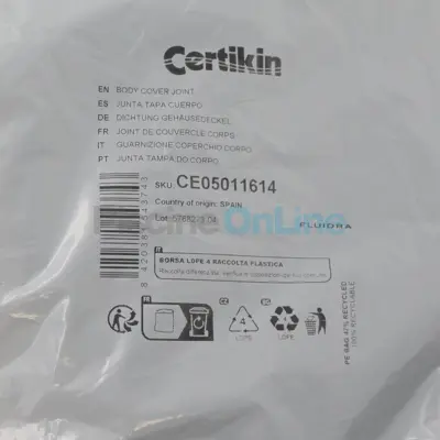 Joint de couvercle corps de pompe Hurricane (CE05011614)