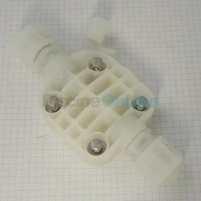 Tête de pompe MICRODOS D80 PVDF-SP-DT pour pompes doseuses ME1, ME2-C(A), ME3, MAXI PRO 5-10, MAXI PLUS ME3-C (RR.123.201)