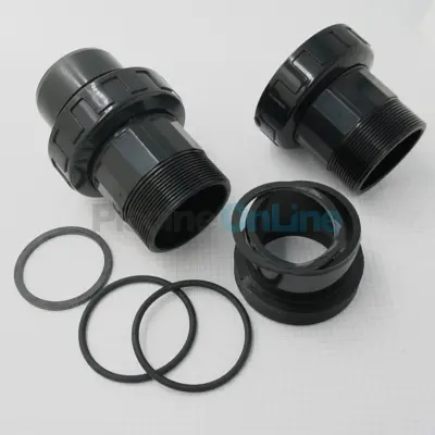 Kit Raccord union avec joint pour vanne Side 2 1/2'' ASTRAL (sortie droite Vanne Auto 2 1/2'') - sachet de 2 (4404121308)