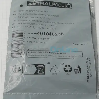 Ensemble de fixation corps bouton poussoir ASTRAL (4401040238)