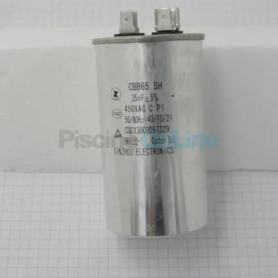 Condensateur de compresseur CBB65 35µF pour pompe à chaleur Bering 6.5 kW monophasé (ZX111300013)