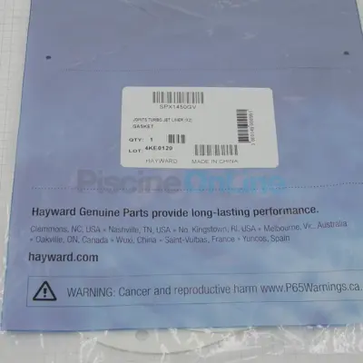 Joints (x2) pour Turbo Jet massage - piscine liner (SPX1450GV)