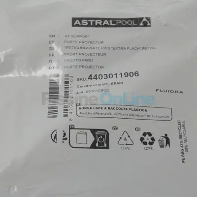 Support projecteur ASTRAL extra plat 21626/26626 dim. 255 x 246 mm (4403011906)