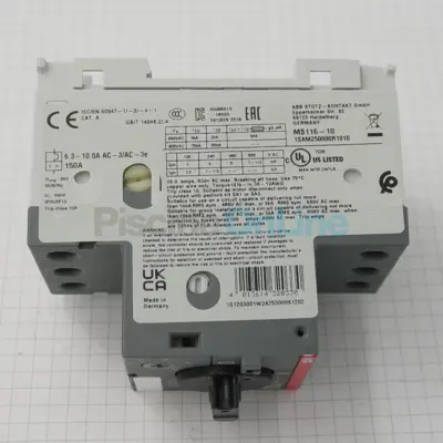 Disjoncteur ABB 6.3-10 A monophasé / triphasé pour coffrets électriques - pompes jusqu'à 1.5cv (FPIEDISM06)