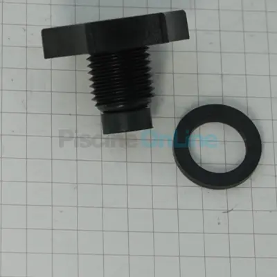 Bouchon de purge 1/4" + joint pour filtres à sable Astral Atlas Artic Alpine Nilo Saturn (4404290101)