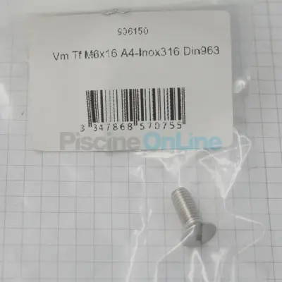 Vis Tf M6x16 A4-Inox316 Din963 - couvertures et volets ECA (906150)