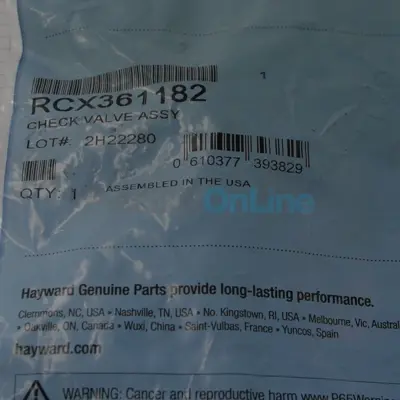 Clapet anti-retour cyclone pour robot Hayward Aquavac (RCX361182)