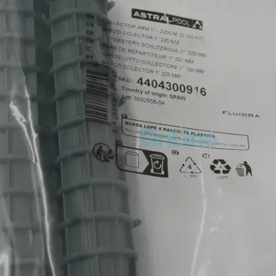 Crépines (x2) 1" diamètre 32mm L227mm pour Filtres à sable Astral (4404300916)