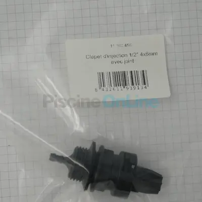 Clapet d'injection Microdos 1/2" 4x6mm avec joint (11.100.450)