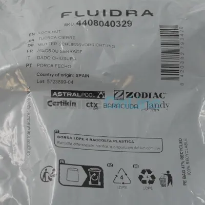 Ecrou de serrage pour cellule électrode Astral E-Next (4408040329)