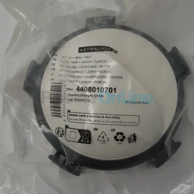 Kit couvercle + joint + écrou doseur Astral chlore/brome (4408010701)