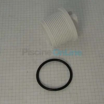 Bouchon + joint torique filetage L. 33 x Diamètre  46mm pour filtre à diatomées Hayward ou buse orientable (SP1022CE)