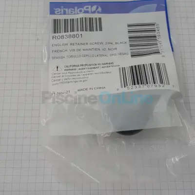 Vis de maintien noires (x2) pour robot POLARIS Quattro (R0838801)