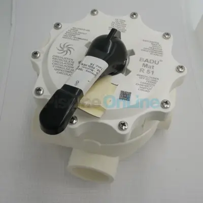 Vanne Side BADU Mat R 51/3 K - 2" diamètre 63mm -  blanc crème (Speck) (264.3600.000)