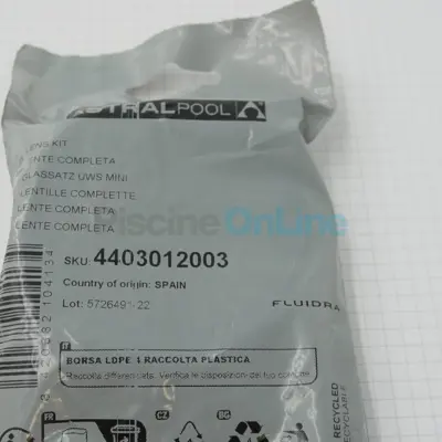 Lentille complète (avec enjoliveur et Joint) pour projecteurs Astral (4403012003)