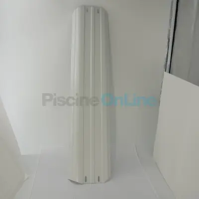 Ensemble 4 margelles droites métalliques blanches (150X705 mm) pour piscine Gré (PLY150040705R)