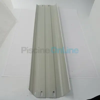 Ensemble 4 margelles droites métalliques blanches (150X705 mm) pour piscine Gré (PLY150040705R)