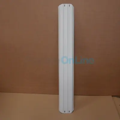 Margelle métallique blanche 150x1095mm pour piscine hors sol GRE (PLY150101095R-P1)