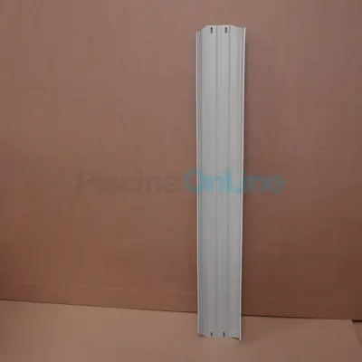 Margelle métallique blanche 150x1095mm pour piscine hors sol GRE (PLY150101095R-P1)