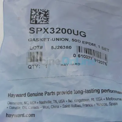 Joints (x2) de raccord union 75mm pour pompes Hayward TriStar, Max Flo II (SPX3200UG)