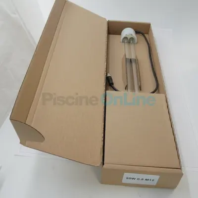 Lampe UV-C 95W (0.5 M12) MCR avec câble 0.5m pour stérilisateurs UV Suneo 8 / 10 / 30 / 32 / 50. Eureka 95 IND (2130009)