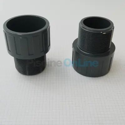 Traversées de paroi 63x2" filetage long pour filtre à sable Filclar / Filclair - Aster / Aquarius / Century (x2) (4404010140)