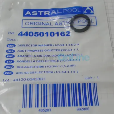 Joint Ramasse Gouttes pour pompes ASTRAL 1/2 cv - 3/4 cv - 1 cv - 1.5 cv - 2cv Ø intérieur 14.6mm Épaisseur 2.7mm (4405010162)