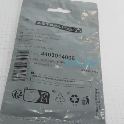 Clé de serrage pour vis de projecteur NF (Astral) (4403014006)