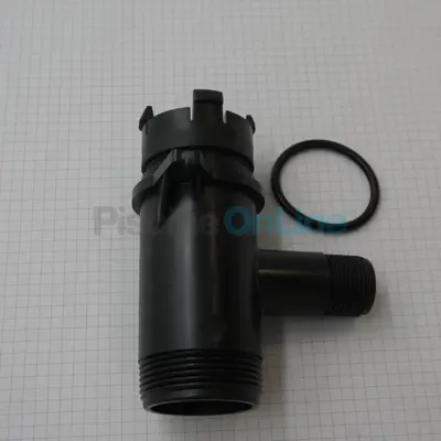 Raccord hydraulique sortie condenseur avec piquage court + joint (pour pompes à chaleur Zodiac avant 2016) (R061100100)