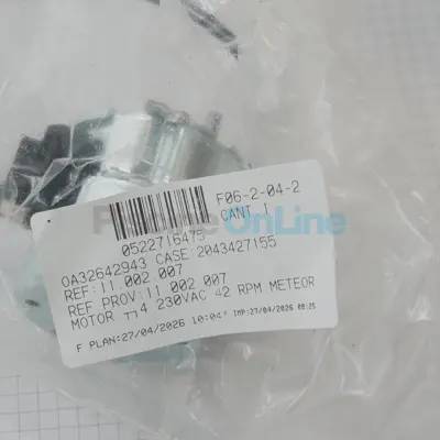 Moteur METEOR 977 Ø4 (025) 42 RPM 230 V pour pompe doseuse Microdos 2.4 L/h (11.002.007)