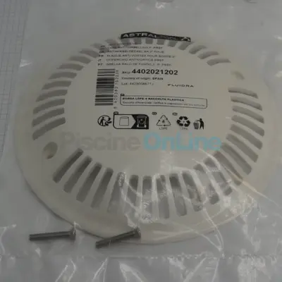 Grille + Vis pour bonde de fond Astral 2'' anti vortex - Piscine panneaux préfabriqué (4402021202)