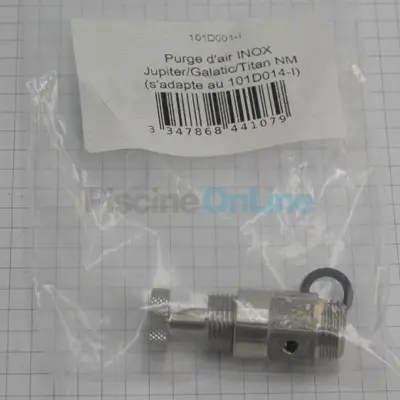 Purge d'Air INOX pour filtre Jupiter / Galatic / Titan / Veyrone (nouveau modèle) (s'adapte au 101D014-I) (101D001-I)