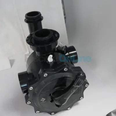 Vanne Side 2'' 6 voies noire Filtre à sable Triton et Quad avec connexions - Entraxe de 190 mm (RE261071ND)