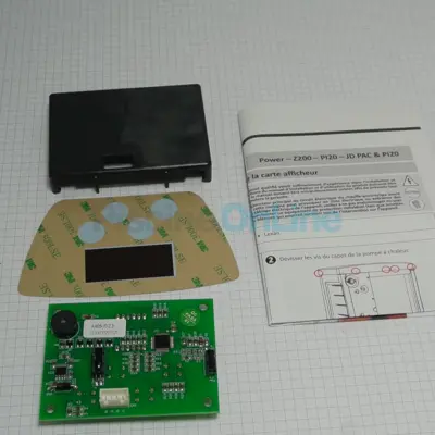 Kit afficheur V.0.2.1 Z200 + lexan + capot arrière pour pompes à chaleur PI, Power, Z200, JD Pac et P120 (R09833)