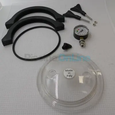 Ensemble couvercle + joint + collier de serrage + purge + manomètre de pompes Aquarius 6 à 14 m³ (100100989)