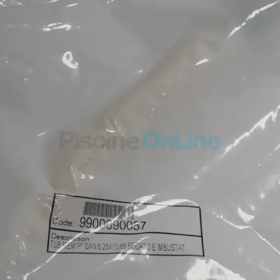 Tube santoprène Ø6x10 mm L 180 mm pour électrolyseur pH LINK, DUAL LINK, pompe doseuse Pool Basic 1,5 - 5 L/h (9900090057)