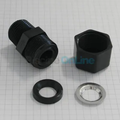 Connecteur porte électrode 12mm - 1/2''  pour régulateurs, électrolyseurs, appareils UV... (4408040604)