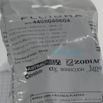 Connecteur porte électrode 12mm - 1/2''  pour régulateurs, électrolyseurs, appareils UV... (4408040604)