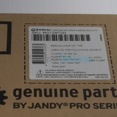 Kit raccords union DN63/50 mm (2 pièces) JANDY (R0728700)