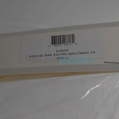 Poche pré-filtre WELTIBAG P5 650µ L.582 mm et D.200 mm (62845)