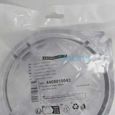 Couvercle de préfiltre + joint pour pompes New Europa (4405010542)