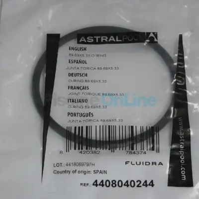 Joint torique Ø89.69 x 5.33 mm pour électrolyseur ASTRALPOOL (4408040244)