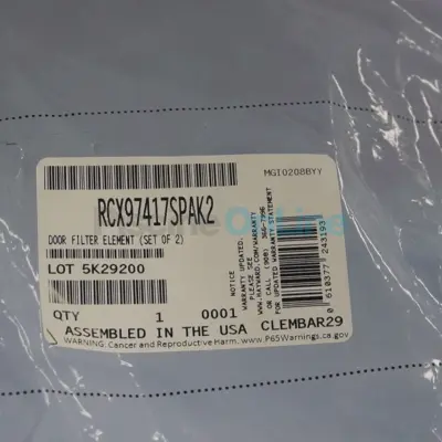 Filtres supérieur en mousse bleue (x2) pour robots (RCX97417SPAK2)
