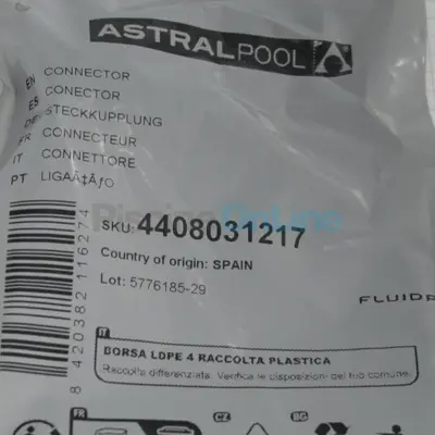Connecteur pour Pompe doseuse proportionnelle EXACTUS ASTRAL (4408031217)