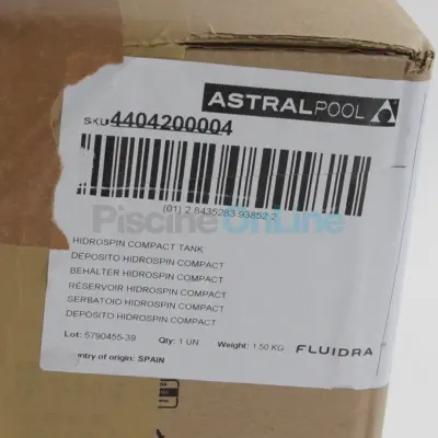 Réservoir pour préfiltre HYDROSPIN COMPACT (4404200004)