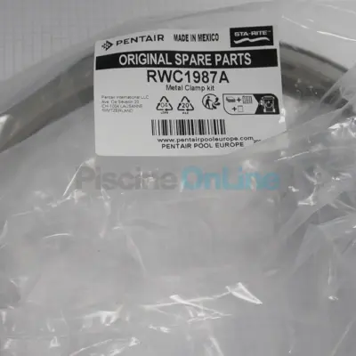 Collier de serrage + molette pour filtres à sable Cristal Flo, Pantera (avec gorge 2 cm) (RWC1987A)