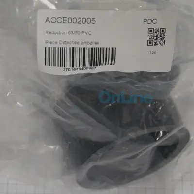 Réduction Ø63/50 pour régulation/électrolyseur POOL TECHNOLOGIE (ACCE002005)
